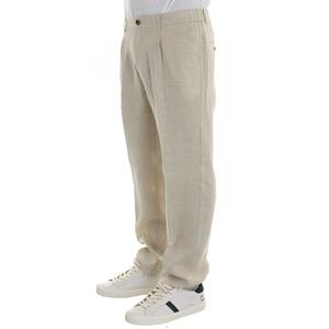PANTALONE IN LINO BEIGE